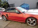 2000 FORD MUSTANG BASE BURGUNDY CONVERTABLE 3.8L AT F19053